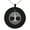 Black, variant on Stainless Steel Yggdrasil Great Tree of Life Viking Norse Engraved Small Medallion Circle Charm Pendant Necklace