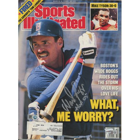 1980 Sports Illustrated Magazine - Wade Boggs Boston Red Sox Autographed 1989 Sports Illustrated Magazine with HOF 05 Inscription - Fanatics Authentic Certified