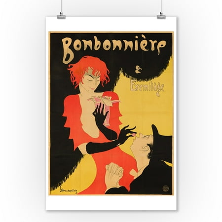Bonbonniere & Eremitage Vintage Poster (artist: Schnackenberg, Walter) Germany c. 1920 (9x12 Art Print, Wall Decor Travel