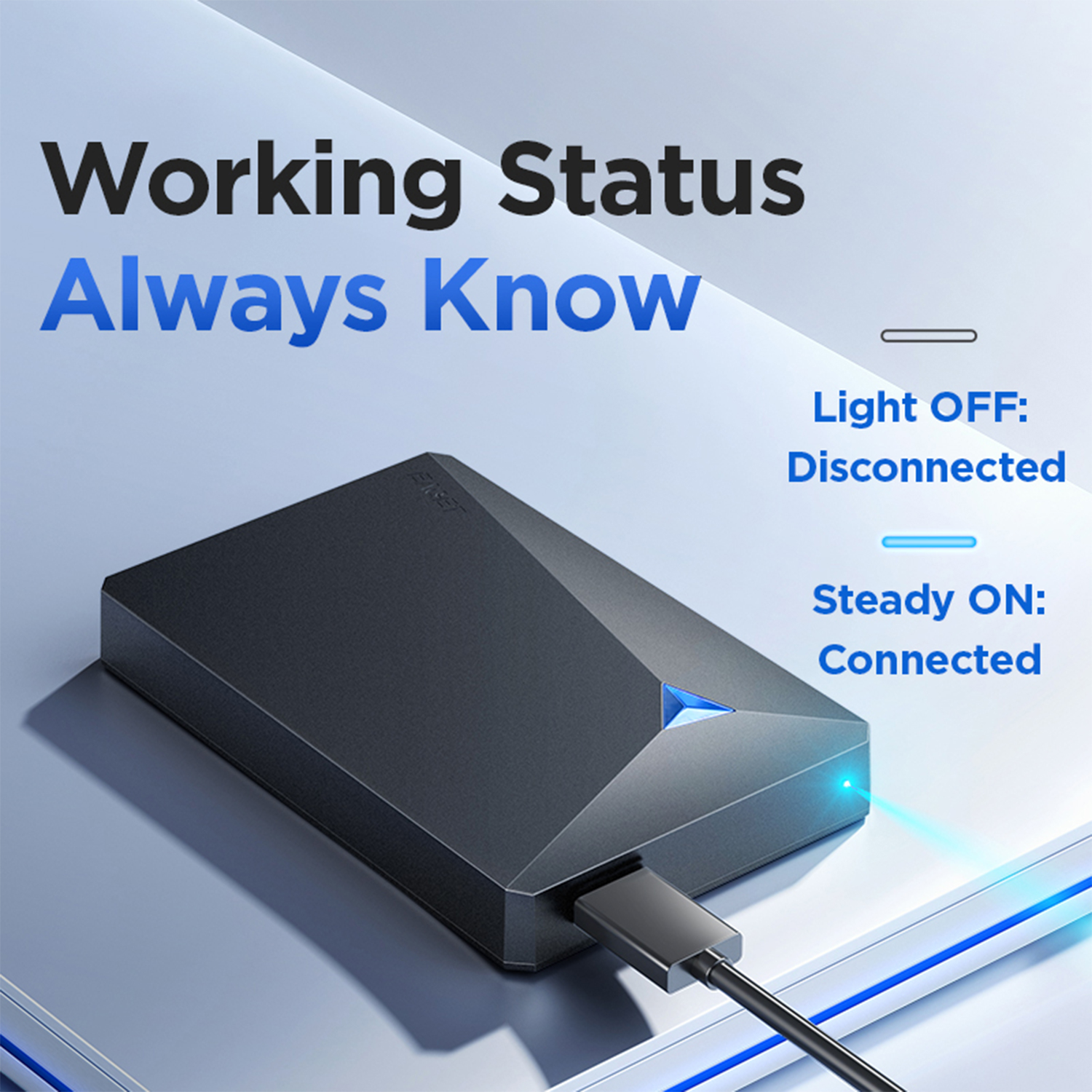 EAGET 500GB External Hard Drive, USB 3.0 Portable External HDD Compatible with PC, Mac, Laptop, PS5, PS4, Xbox Series