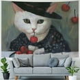 thumbnail image 4 of Orinice Cute Cat Tapestry Wall Hanging Unique Style for Home Decor Living Room Bedroom Farmhouse Dorm - Mother's Day Gift 40x30inch, 4 of 6