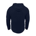 thumbnail image 4 of Men's Casual Loose Fit Long Sleeve Hooded Sweatshirt with Pocket, Spring Fall Everyday Comfort Top,Dark Blue,2XL, 4 of 4