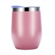 thumbnail image 1 of de Cáscara de Huevo Aislada de Acero Inoxidable de Doble Capa de Huevo de Vino Tinto Al Vacío Vaso de Café con Tapa Rosa, 1 of 5