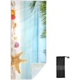 thumbnail image 2 of Palm Leaf Starfish Summer Beach Beach Towel 31" x 71", Quick Dry Bath Towel Super Absorbent Lightweight Travel Towel for Beach Yoga Swim Sport Camping Holiday, 2 of 7