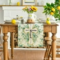 thumbnail image 2 of Blessed Cross Eucalyptus Table Runner, Spring Summer Seasonal Kitchen Dining Table Decoration for Home Party Decor 13 x 120 Inch, 2 of 6