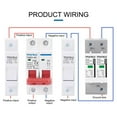 thumbnail image 5 of DC 1000V 2P Solar Mini DC Circuit Breaker Battery Switch 6A 10A 16A 20A 25A 32A 40A 50A 63A DC MCB for Photovoltaic PV System, 5 of 11