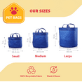 thumbnail image 5 of Coolaroo Dog Storage Toy Bin with Handles, 2 Pack Assorted Medium & Large Sizes, Aquatic Blue, 5 of 7