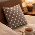 thumbnail image 4 of Cadancy Throw Pillows Polka Dot Textured Knit Cushion Soft Square Decorative Pillow for Sofa Couch Bed Office Nap Rest Living Room Bedroom Indoor Daily Home Decor, 4 of 7