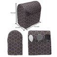 thumbnail image 4 of Oriental Stand Mixer Cover, Folk Flower Motifs with Swirly Petals Leafage Mosaic Branches, Kitchen Appliance Organizer Bag Cover with Pockets, 5 Quarts, Charcoal Grey Quartz, by Ambesonne, 4 of 4