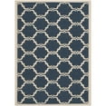thumbnail image 6 of SAFAVIEH Courtyard Estelle Geometric Indoor/Outdoor Area Rug, Navy/Beige, 6'7" x 6'7" Square, 6 of 10