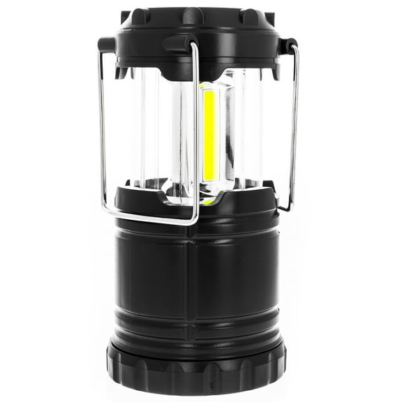 ASR Outdoor 200 Lumen COB Collapsible Camping Lantern Camping Essentials Emergency Supplies, Black