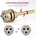 thumbnail image 5 of RP51919 6 Setting Diverter Cartridge for Delta Faucet Valve Body Integrated and Individual Diverter Trims R11000 and R22000, Faucet Replacement Part, Brass & No Leakage (RP51919), 5 of 5