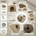 thumbnail image 4 of Large Acrylic Hamster Cage, Luxury Portable Travel Carrier for Syrian Hamsters and Fancy Rats, Spacious Small Pet Habitat with Easy-to-Clean Detachable Design, Multicolor, 4 of 7