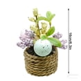 thumbnail image 3 of Easter Egg Craft Ornament - Artificial Potted Plants Faux Greenery Decor for Indoor Outdoor Home Office Desk Shelf Decoration, Fake Plants Centerpiece Housewarming Gift Modern Farmhouse Decor, 3 of 7