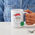 thumbnail image 4 of CafePress - Vintage Santa Claus Large Mug - 15 oz Ceramic Large White Novelty Mug, 4 of 6