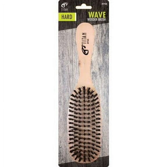Titan Wave Wooden Brush-Hard #743, 1 Ea
