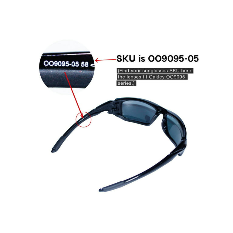 Skov håber Kan ikke Walleva Black Polarized Replacement Lenses for Oakley Scalpel Sunglasses -  Walmart.com