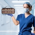 thumbnail image 4 of Jiueut Aztec Tribal Stethoscope Storage Bag for Nurse and Doctor Green Leaf Nurse Accessories for Work Stethoscope Carrying Case for Stethoscopes Stethoscope Case Kit Supplies, 4 of 7