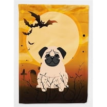 Caroline's Treasures BB4274CHF Halloween Pug Fawn Flag Canvas House Size , Large, multicolor
