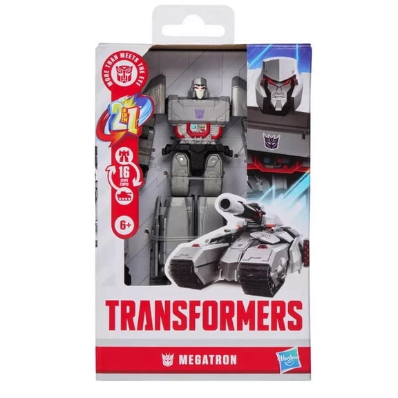 Open Box Transformers Toys Prime Changers Megatron Action Figure, 6+