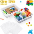 thumbnail image 4 of 10 Pcs Flat Storage Organizer Tray Bin Letter Size Paper Tray for Classroom Plastic Stackable File Organizer for School Office Teacher Book Organization（ White, 13.78 x 9.84 x 3.15 Inch）, 4 of 13