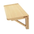 thumbnail image 3 of Mesa plegable de pared, banco de trabajo de madera, escritorio de computadora plegable que ahorra espacio, 19,7 x 11,8 pulgadas, para cocina, estudio,, 3 of 8