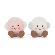 Jellycat Amuseables Toastie Pink and White Marshmallows