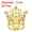 Gold, variant on Unique Bargains Mini Crown Cake Toppers for Birthday Cake Decor Wedding Party Gold