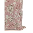 thumbnail image 4 of Fabdivine Decorative Handblock Print Throw Pillow Cover, 20"X20", Pink, 4 of 5