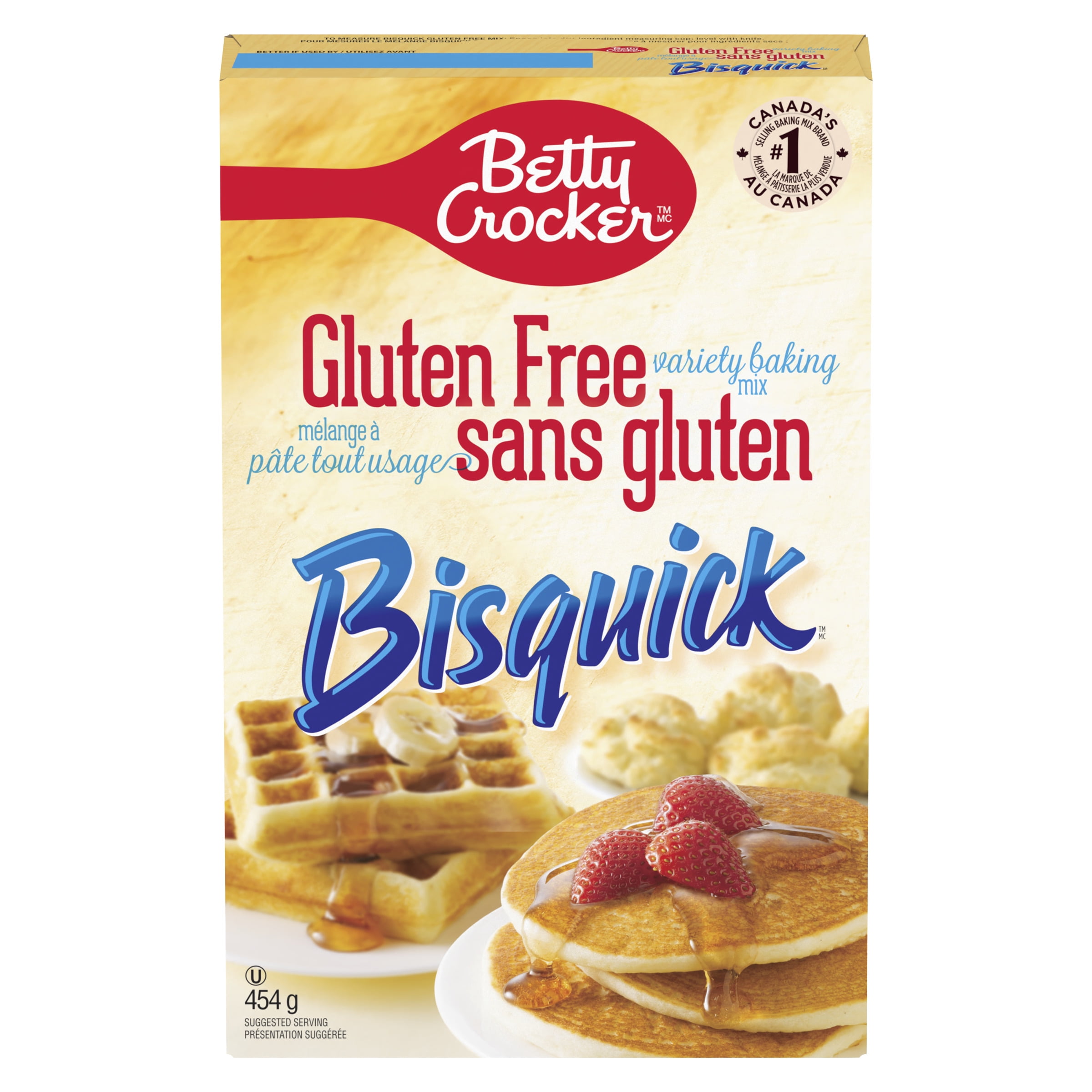 Betty Crocker Bisquick Gluten Free Variety Baking Mix, for Pancakes, Waffles, Biscuits and more, 454 g