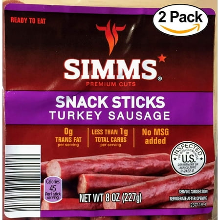 SIMMS Turkey Sausage Snack Sticks - 16 oz
