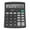 Black, variant on WKSCLPAI Office Calculator, Portable Desktop Calculator with Adjustable Volume and Alarm Clock, Classic Solid Color Basic Standard Calculator with 12-Digit LCD Display, White