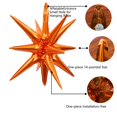 thumbnail image 3 of Globos de aluminio ZSYLYTKV con forma de estrella naranja, 14 puntas, 22 cm, paquete de 6, 3 of 6