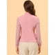 thumbnail image 3 of INSPIRE CHIC Blusa De Manga Larga De Gasa Con Cuello Anudado Para Mujer Rosa XS, 3 of 4