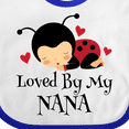 thumbnail image 4 of Inktastic Loved by My Nana Grandchild Boys or Girls Baby Bib, 4 of 4