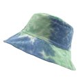 thumbnail image 3 of Unisex multicolor impreso sombrero Tie Packable pescador verano - Verde cro + azul vaquero Sunnimix Sombrero de cubo con estampado Tie Dye, 3 of 5
