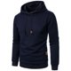 thumbnail image 4 of pstuiky camisa de manga larga para hombre, Blusa de manga larga con capucha y cordón de color liso para hombre top de hombre l, 4 of 5