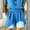 Blue, variant on Athletic Shorts for Women Summer Elastic Waist Wide Leg Shorts Comfy Athletic Shorts Elastic Running Shorts for Women Plus Size 2026 Beach Vacation Clothes Wine XXXL