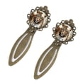 thumbnail image 2 of Leopard Bookmarks: Vintage Copper-Colored Lace Reading Accessories - Ideal Book Accessories for Book Lovers - Set of 2 Stainless Steel Bookmarks, 2 of 5