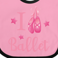 thumbnail image 4 of Inktastic I Love Ballet Girls Baby Bib, 4 of 4