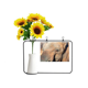 thumbnail image 1 of Organismo terrestre Elephant animal salvaje Tarjeta de bendición de jarrón de girasol artificial, 1 of 3