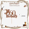 thumbnail image 3 of Cake Topper PINKAAJ, tema de carreras de caballos del 60 cumpleaños de Cowboy, 3 of 6