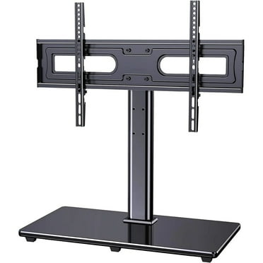 MountFTV Universal Swivel Tabletop TV Stand for 32-80 inch LCD LED TVs, Max 600x400mm, Hold Up to 110 lbs