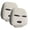2pcs-White, variant on General 3 Hole Headrest Cover Stretchy Face Mask Styles Car Decors Safe Interior Upgrades Suitable for Festive Season