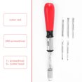 thumbnail image 2 of 260MM Spiral Screw Driver Hand Pressing Ratchet Screwdriver with Slotted and Phillips Screwdriver Bits, 2 of 8