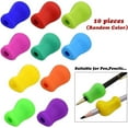 thumbnail image 2 of 10 pcs Pencil Grips for Children Ergonomic Pencil Grips Silicone, Random Color, 2 of 4