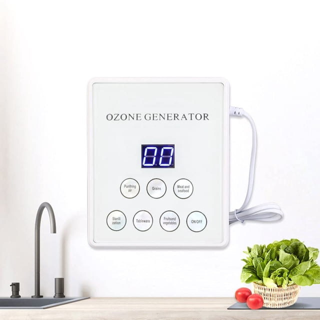 Generador digital de ozono, Esterilizador De Ozono Para Alimentos, Máquinas de desintoxicación Frutas Verduras Carne Hidroponía de agua dulce, Home Purificador de agua y aire Esterilizador