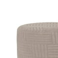 thumbnail image 6 of Round Ottoman Slipcover Stretch Footstool Cover Soft Spandex Material for Living Room Bedroom, 6 of 9