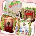 thumbnail image 4 of 8.85 FT Christmas Garland with Ball Red and Green Mesh, Christmas Garland Wreath Ribbon Elf Peppermint Candy Christmas Decoration, for Xmas Tree Mantel Front Door Stairs Outdoor Indoor Party Decor, 4 of 7