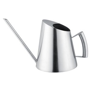 Herwey Poubelle d'arrosage de jardin, Poubelles d'eau en acier inoxydable, 1500ml Abreuvoir en acier inoxydable Can Brossé Jardin Plantation Intérieur Extérieur